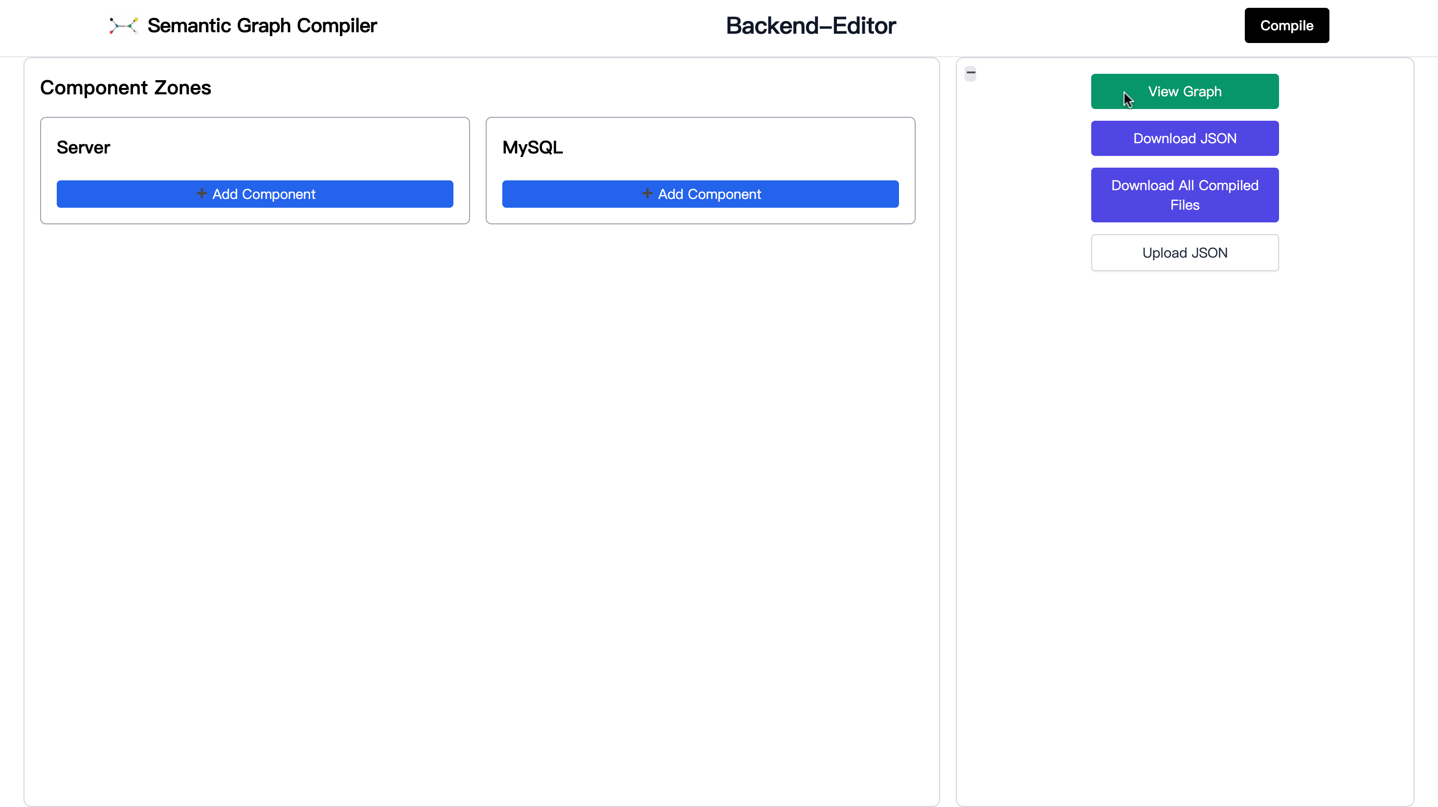 Editor left panel screenshot