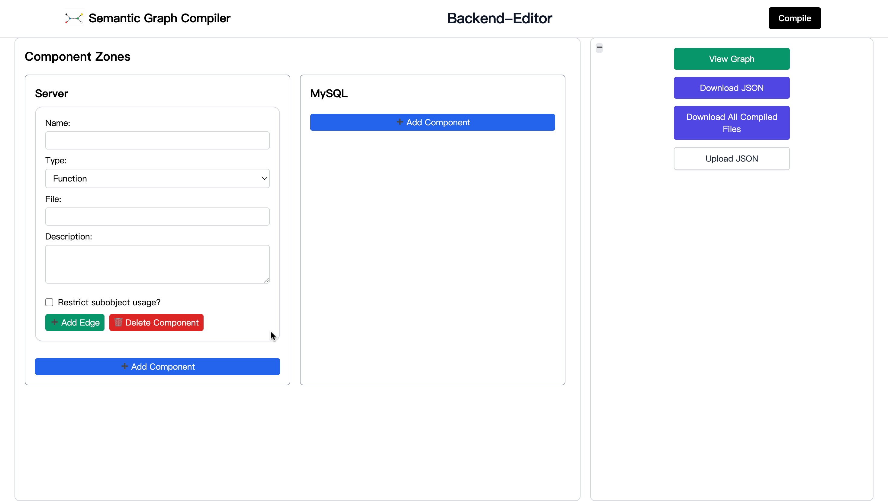 Editor right panel screenshot