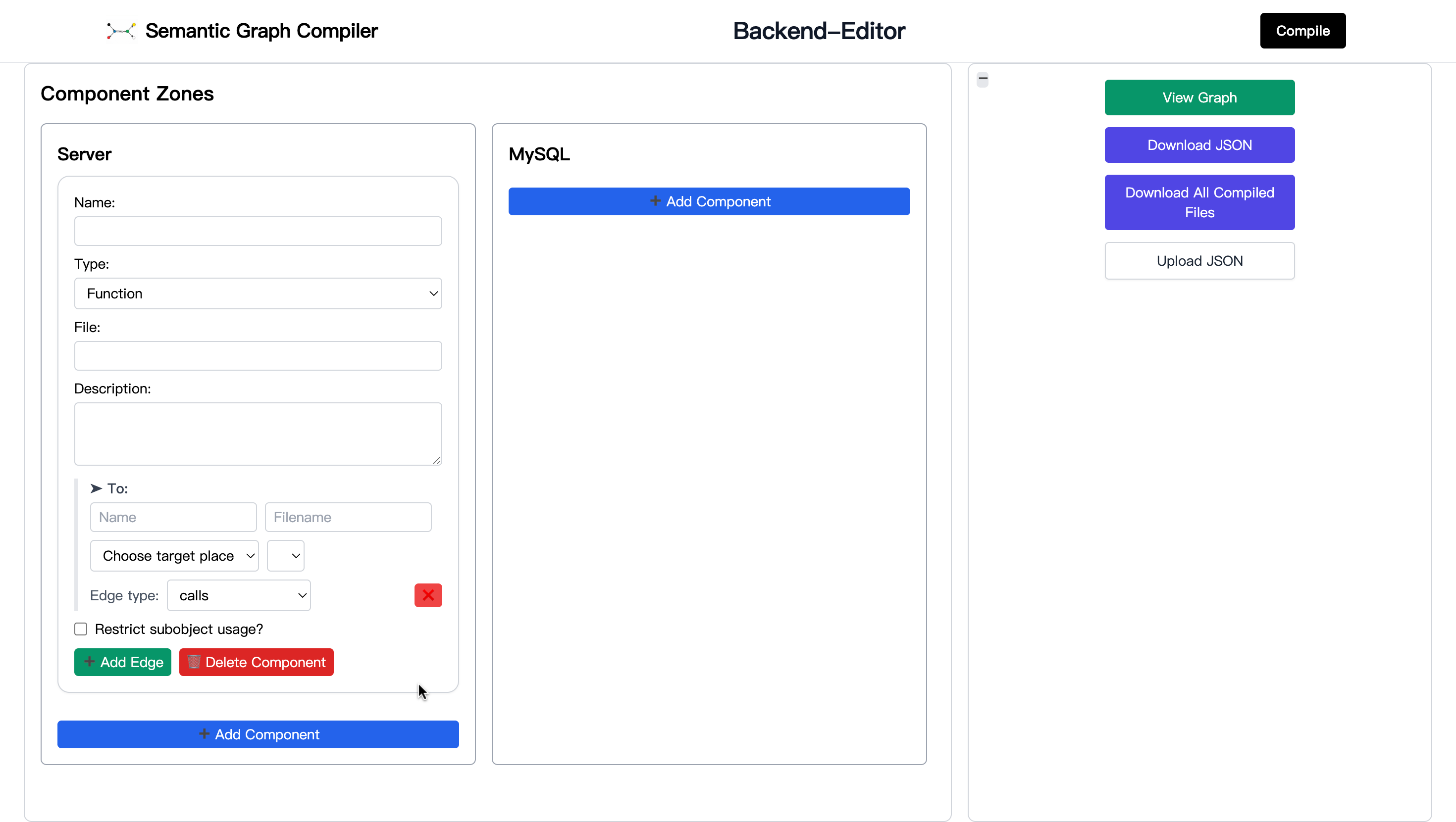 Editor right panel screenshot